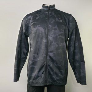 And1 black camouflage athletic zippered jacket